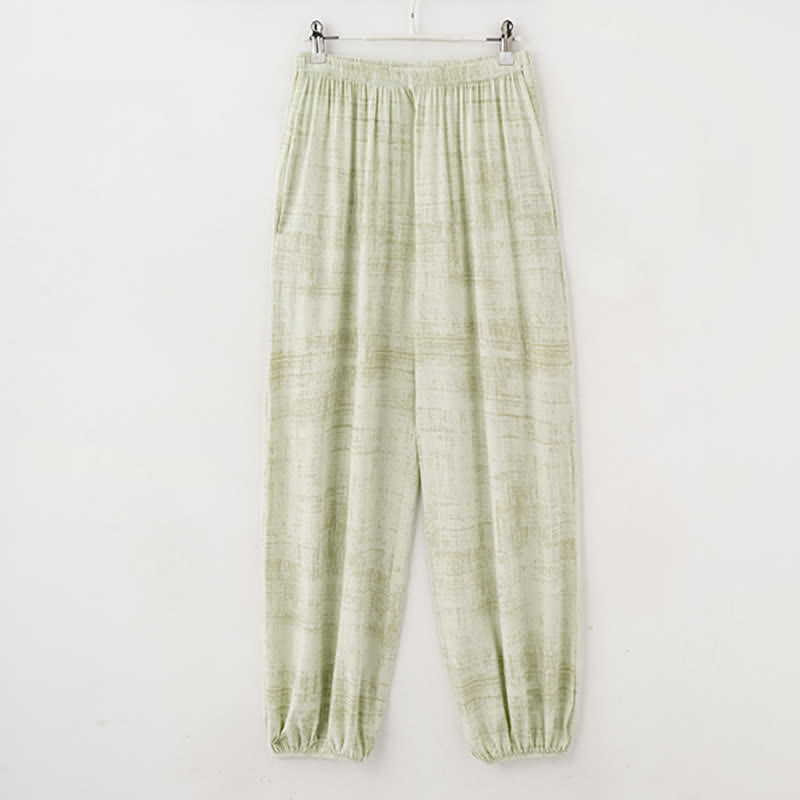 Künstlerisch von Aquarell inspirierte Baumwoll-Nachtwäsche: Camisole und Hose - image 14