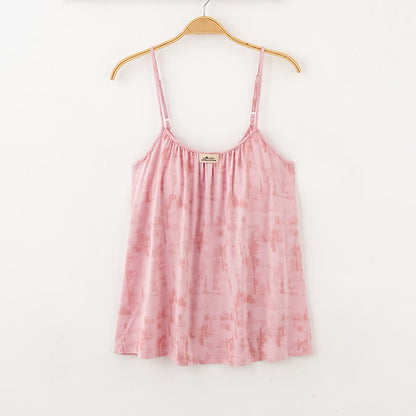 Künstlerisch von Aquarell inspirierte Baumwoll-Nachtwäsche: Camisole und Hose - image 2