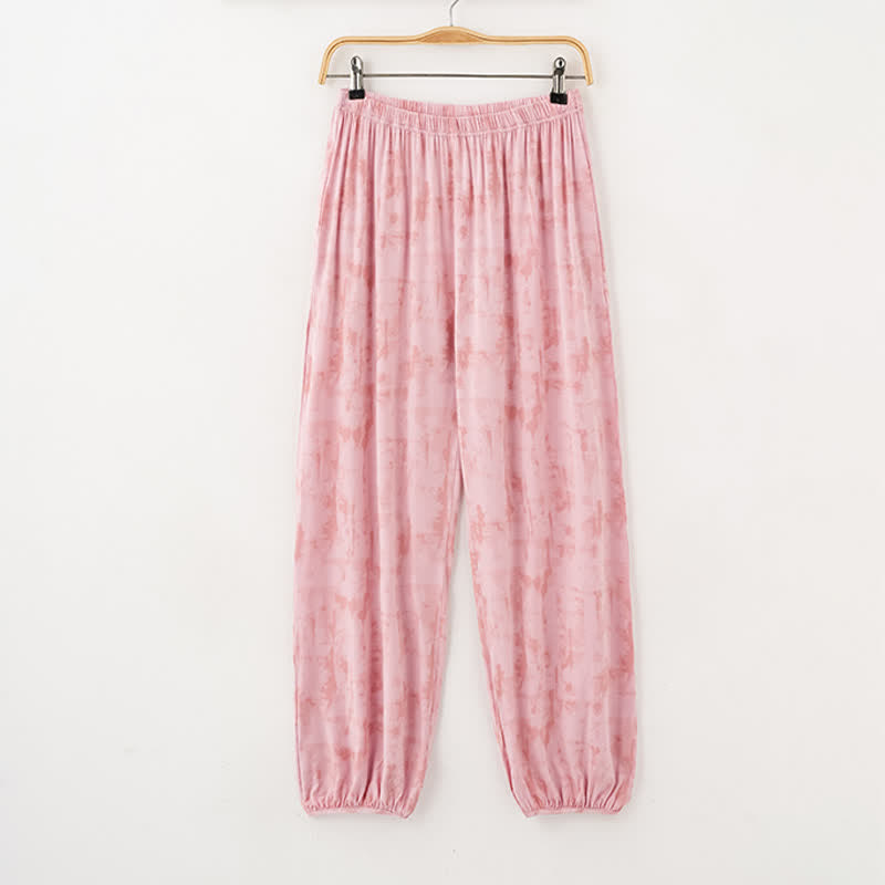 Künstlerisch von Aquarell inspirierte Baumwoll-Nachtwäsche: Camisole und Hose - image 3