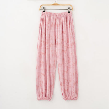 Künstlerisch von Aquarell inspirierte Baumwoll-Nachtwäsche: Camisole und Hose - image 3