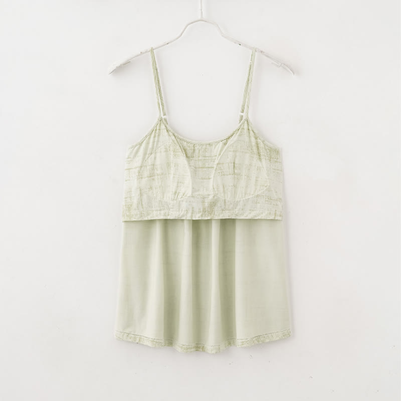 Künstlerisch von Aquarell inspirierte Baumwoll-Nachtwäsche: Camisole und Hose - image 13