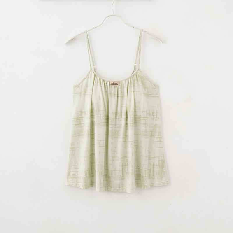 Künstlerisch von Aquarell inspirierte Baumwoll-Nachtwäsche: Camisole und Hose - image 12