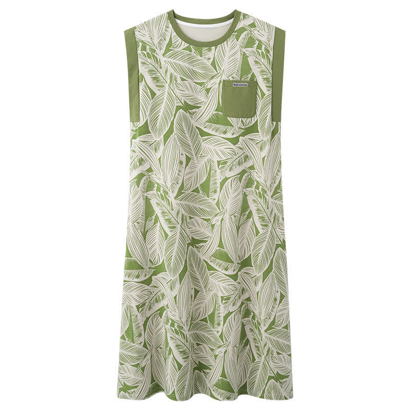 Ärmelloses Loungekleid aus botanischer Baumwolle - image 7