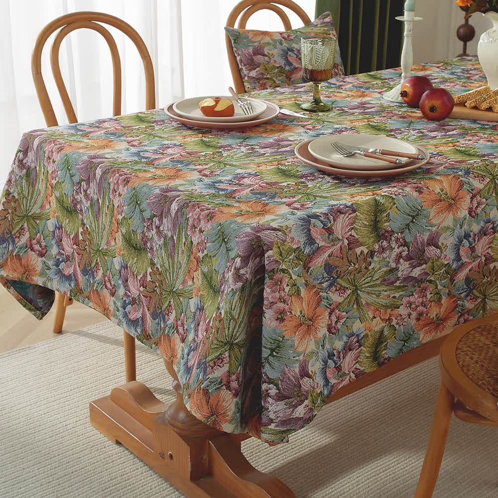 Tischdecke „Malerischer Garten“ aus Jacquard - image 1