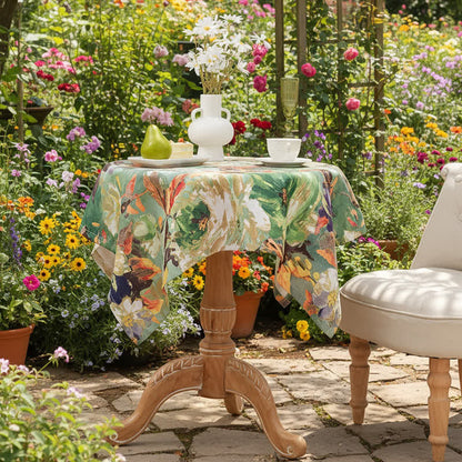 Impressionistische Ölgemälde-Jacquard-Tischdecke - image 4