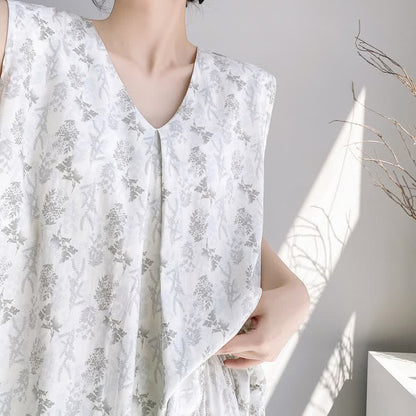 Elegantes Pyjama-Set mit Blättermuster: Tanktop und Hose - image 4