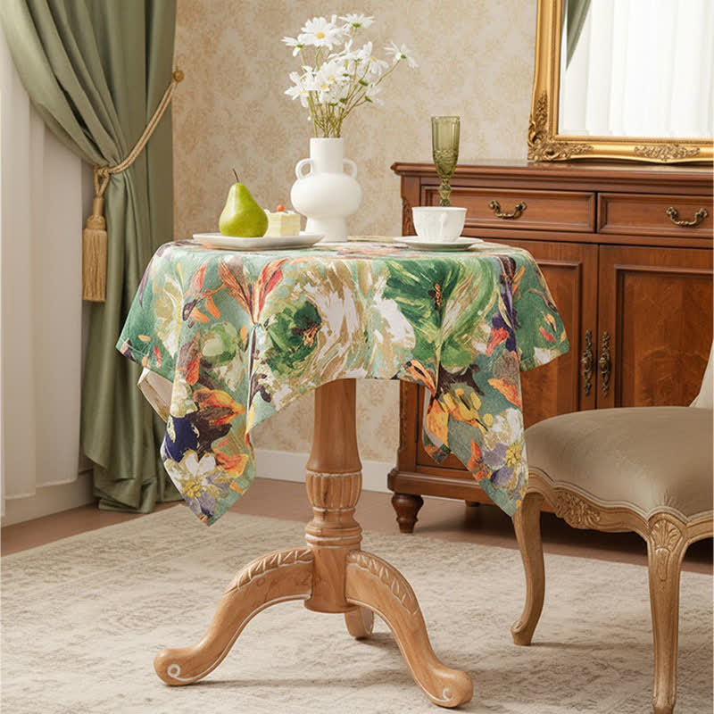 Impressionistische Ölgemälde-Jacquard-Tischdecke - image 6