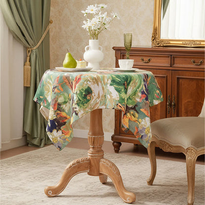 Impressionistische Ölgemälde-Jacquard-Tischdecke - image 6