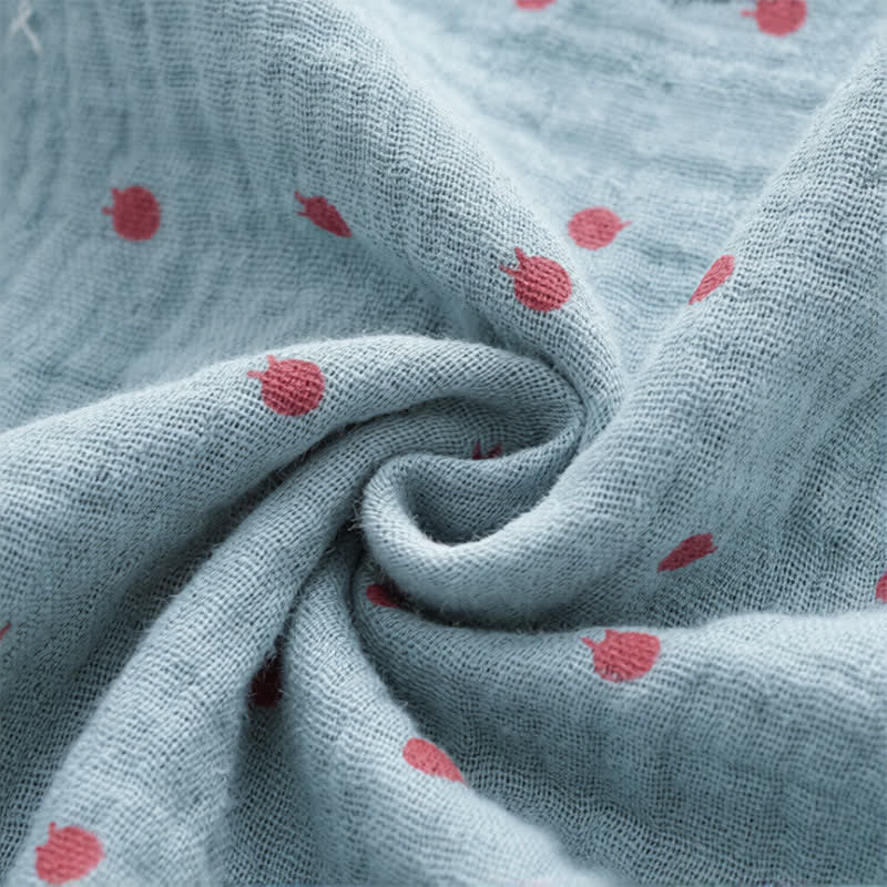Blaues Nachthemd mit weißen Punkten - image 9