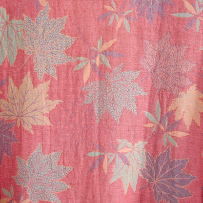 Kimono-Bademantel aus doppellagigem Baumwollgewebe mit Ahornblattmuster - image 7