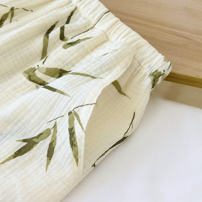 Pyjama-Set aus Baumwolle mit botanischem Bambusdruck - image 9