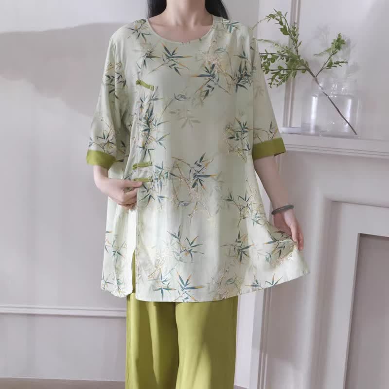Elegantes Loungewear-Set aus Bambus im orientalischen Stil - image 4