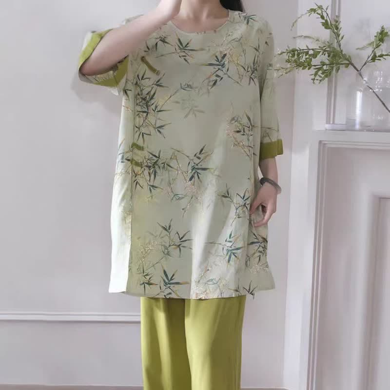 Elegantes Loungewear-Set aus Bambus im orientalischen Stil - image 2