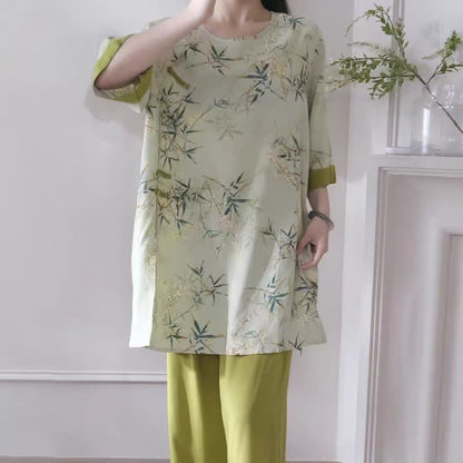 Elegantes Loungewear-Set aus Bambus im orientalischen Stil - image 2