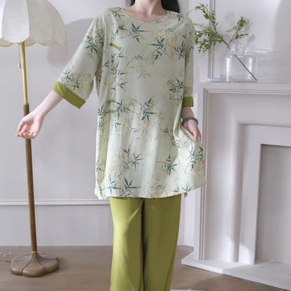 Elegantes Loungewear-Set aus Bambus im orientalischen Stil - image 1
