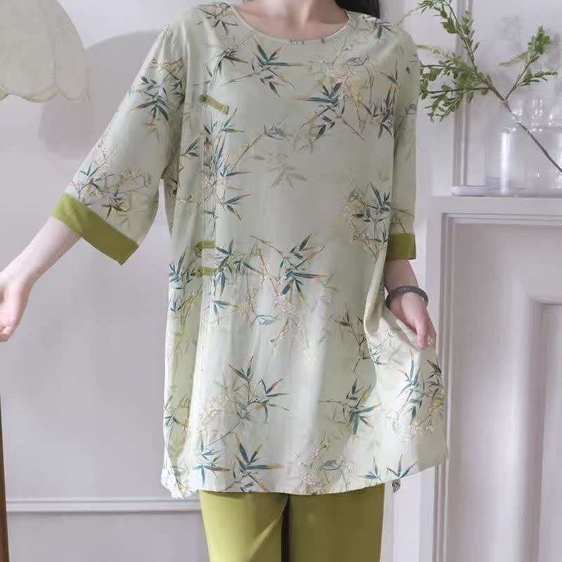 Elegantes Loungewear-Set aus Bambus im orientalischen Stil - image 3