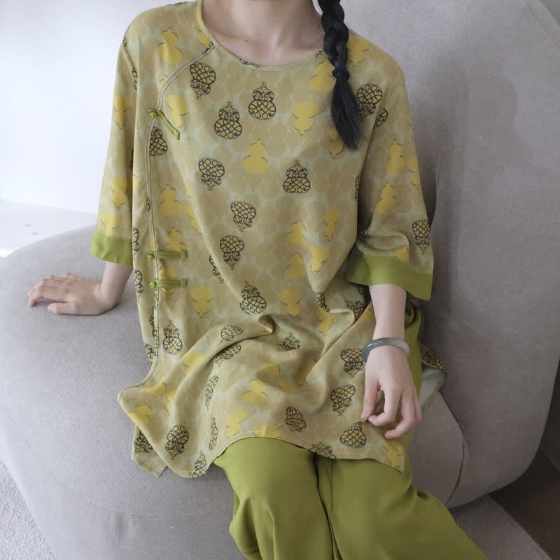 Loungewear-Set mit Kürbismuster im orientalischen Stil - image 9