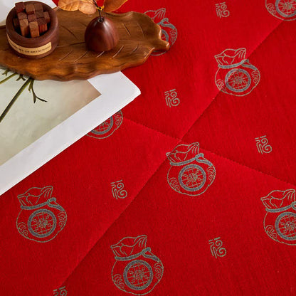 Baumwollgaze-Glücksbeutel-Jacquard-Steppdecke - image 8