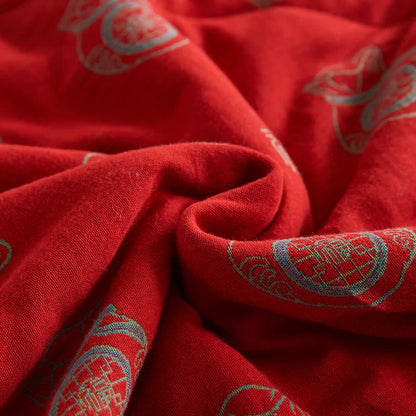 Baumwollgaze-Glücksbeutel-Jacquard-Steppdecke - image 10