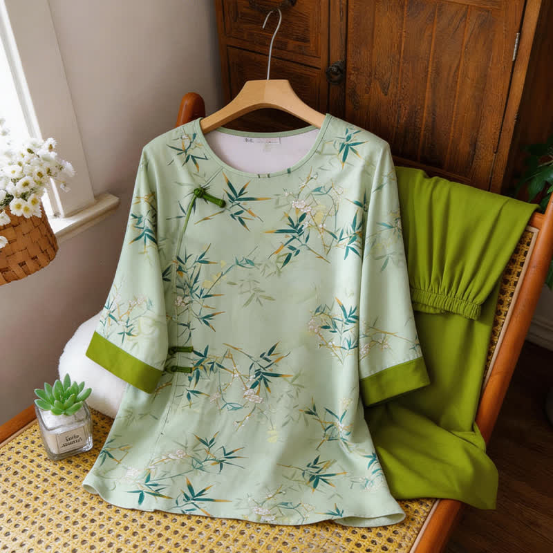 Elegantes Loungewear-Set aus Bambus im orientalischen Stil - image 7