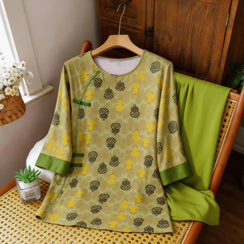 Loungewear-Set mit Kürbismuster im orientalischen Stil - image 10