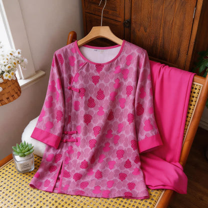 Loungewear-Set mit Kürbismuster im orientalischen Stil - image 5