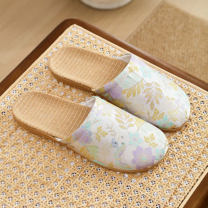 Refresh Floral Closed-Toe Hausschuhe - Lila - L - image 9