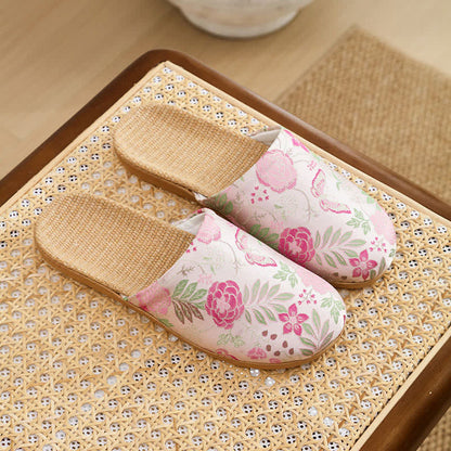 Refresh Floral Closed-Toe Hausschuhe - Rosa - L - image 8