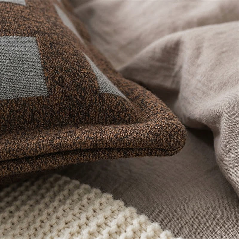 Moderne Jacquard-Baumwoll-Kissenbezüge (2 Stück) - image 1