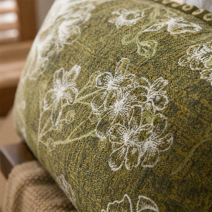 Kissenbezüge aus reiner Baumwolle mit Jacquard-Blumenmuster (2 Stück) - image 1