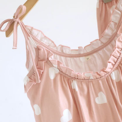 Baumwoll-Doppelgaze-Herz-Cami-Pyjama - image 6