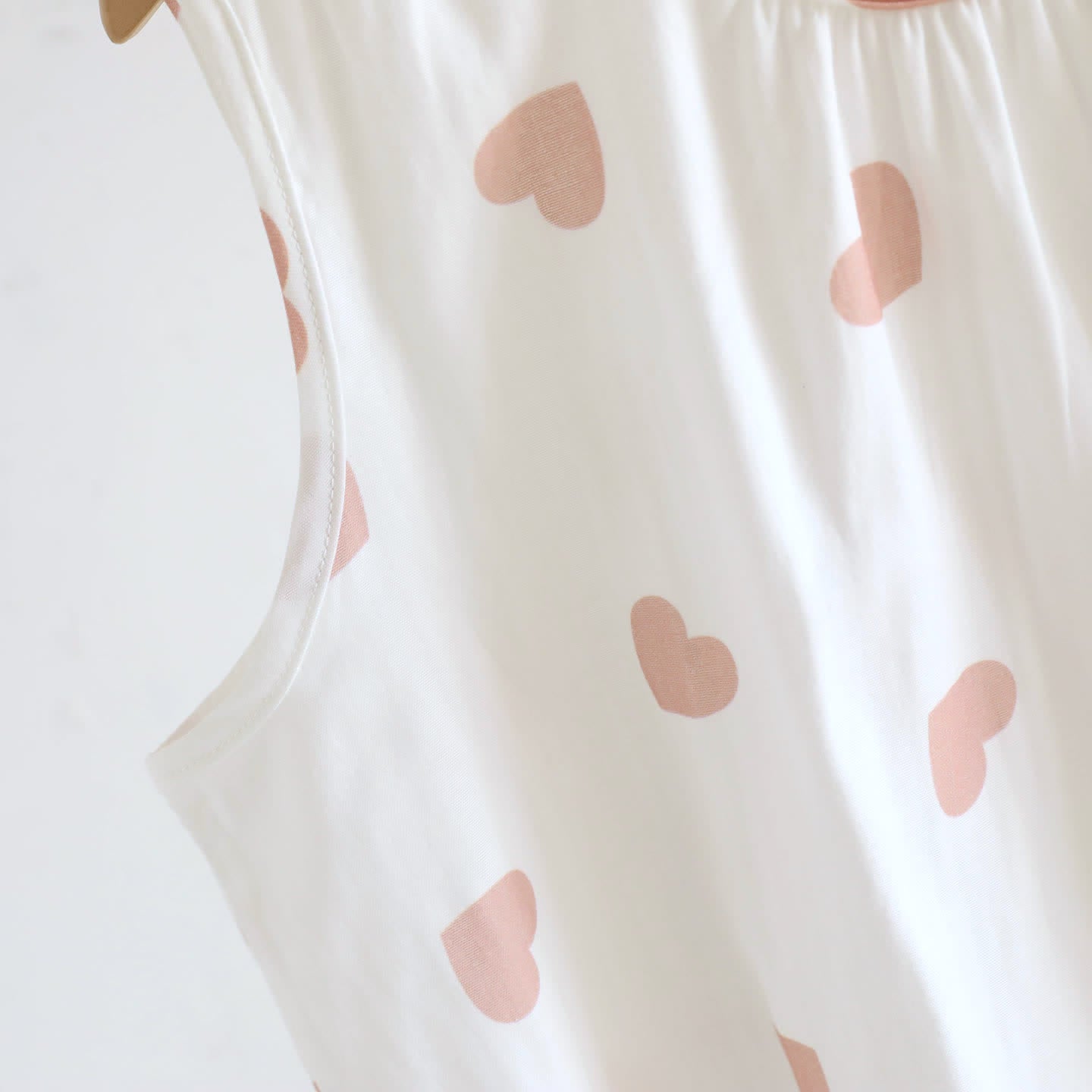 Pyjama mit Herzchenmuster aus doppellagigem Baumwoll-Doppelgaze - image 12