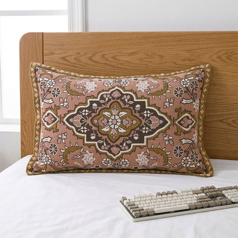 Kissenbezüge mit Knöpfen im Bohemian-Jacquard-Stil (2 Stück) - image 1