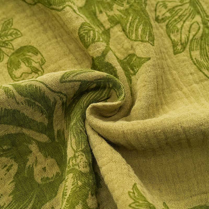 Vintage Pyjama mit Blumenmuster und Vögeln - image 8