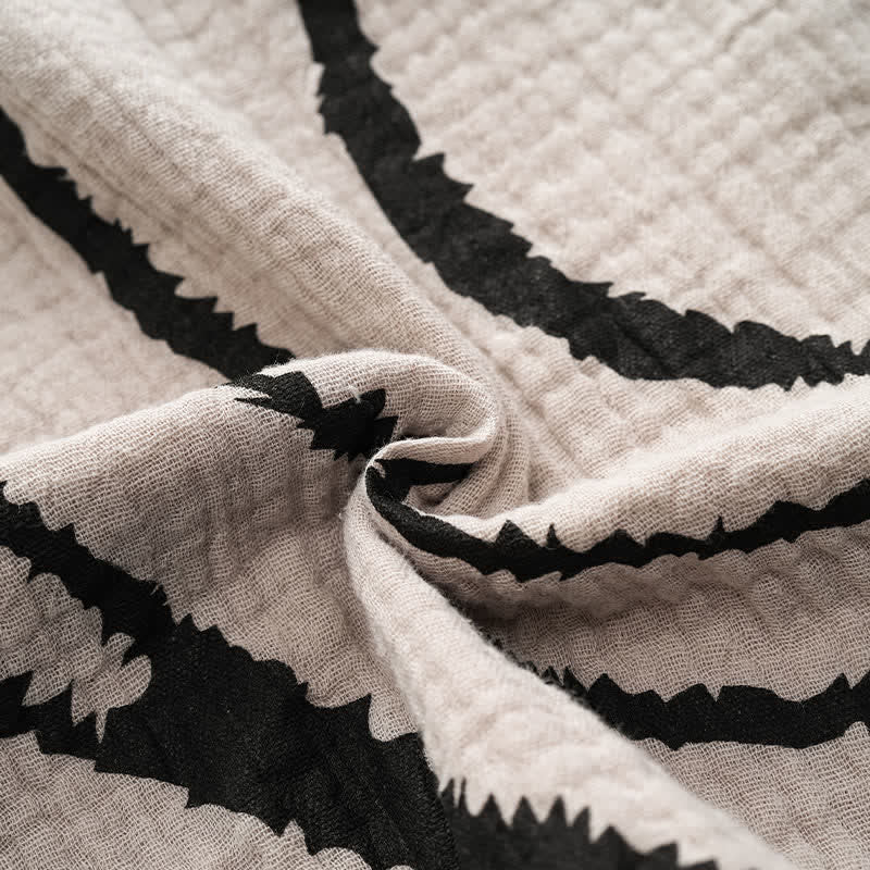 Pyjama mit künstlerisch geformtem Baumwollgaze-Cami-Shirt - image 7