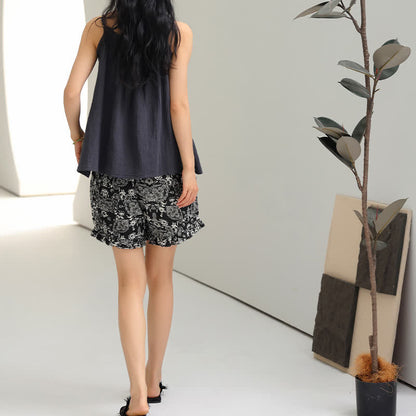 Schlafanzug-Set mit Camisole und Shorts im Vintage-Stil - image 7