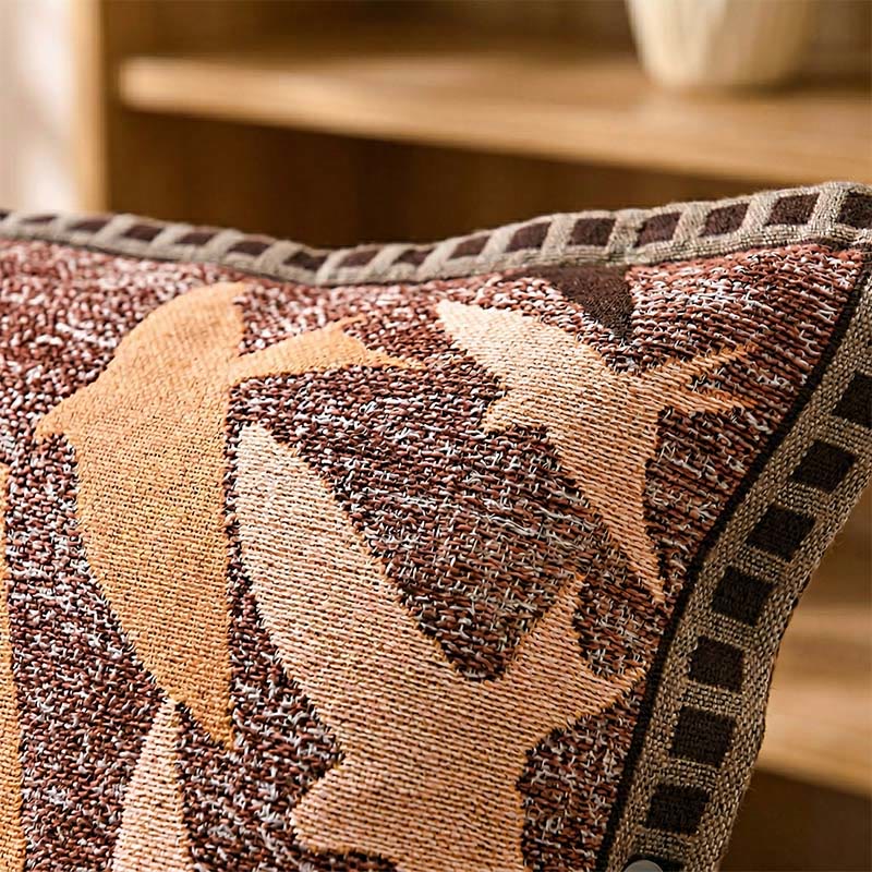 Kissenbezüge mit Vogel-Jacquard-Muster und Vintage-Knopfmuster (2 Stück) - image 2