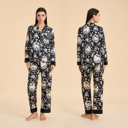 Pyjama-Set mit orientalischem Qilin-Print - image 1