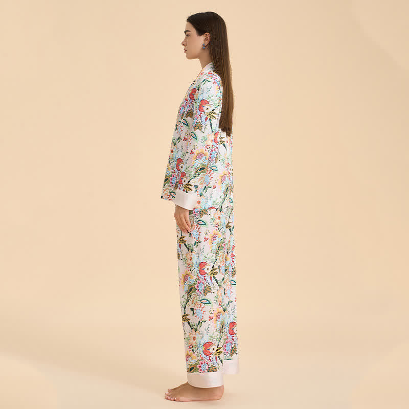 Pyjama-Set im tropischen Blumenstil - image 4