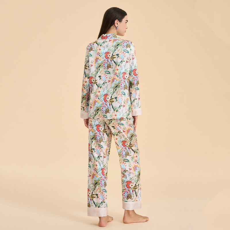 Pyjama-Set im tropischen Blumenstil - image 5