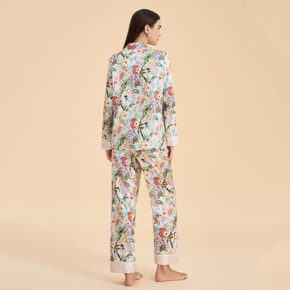 Pyjama-Set im tropischen Blumenstil - image 5