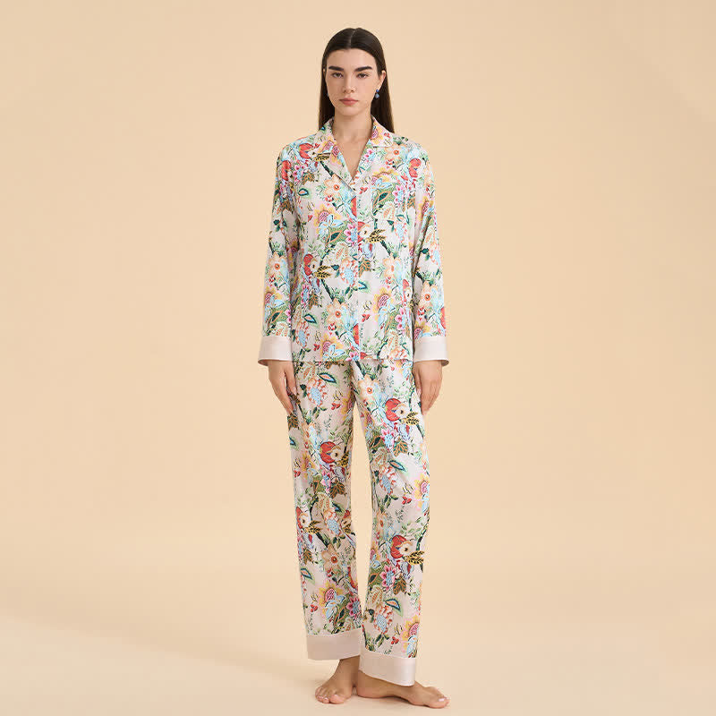 Pyjama-Set im tropischen Blumenstil - image 2