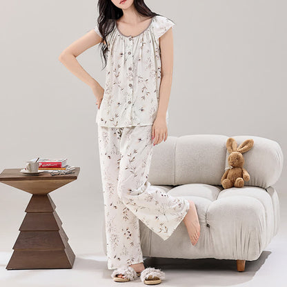 Elegantes Loungewear-Set mit Knopfleiste in Astform - image 2