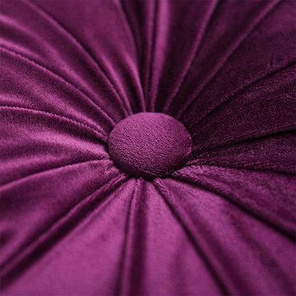 Rundes Dekokissen mit Vintage-Blumenmuster - image 3