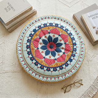 Mandala-Blattkissen im Boho-Stil - Grün - 45 cm x 45 cm x 8 cm - image 0