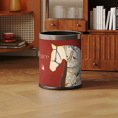 Mülleimer aus Leder mit Litschi-Textur (Reitsportart) - image 7