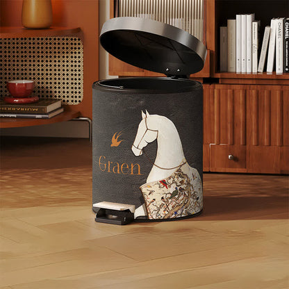 Klassischer orientalischer Mülleimer mit Reitermotiv - image 10