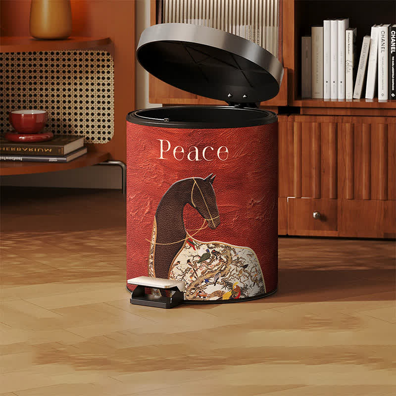 Klassischer orientalischer Mülleimer mit Reitermotiv - image 3
