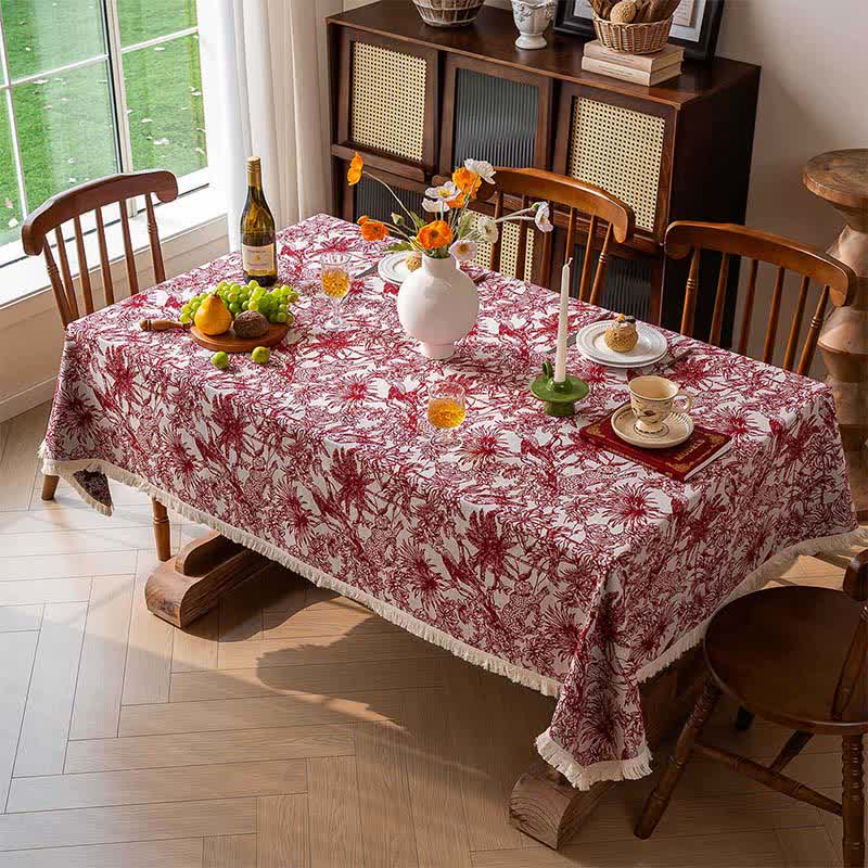 Rechteckige Tischdecke mit Dschungel- und Leopardenmuster - image 2