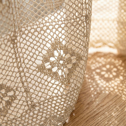 Gehäkelter Stufenvorhang im Bohème-Mesh-Muster - image 3